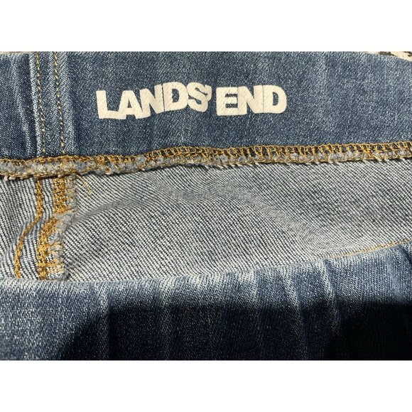 Lands End Jeans Size 10 Women’s Elastic Pull On Light Wash 5 Pocket - Picture 5 of 9